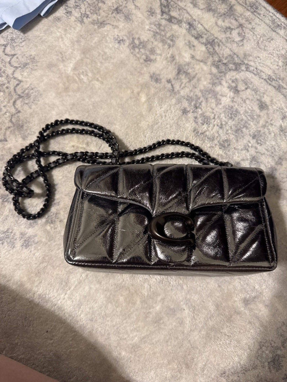 Coach tabby metallic purse